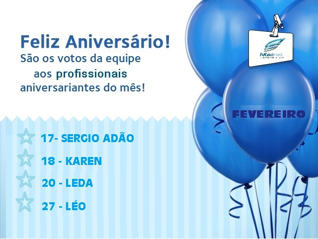 Aniversariantes de Janeiro